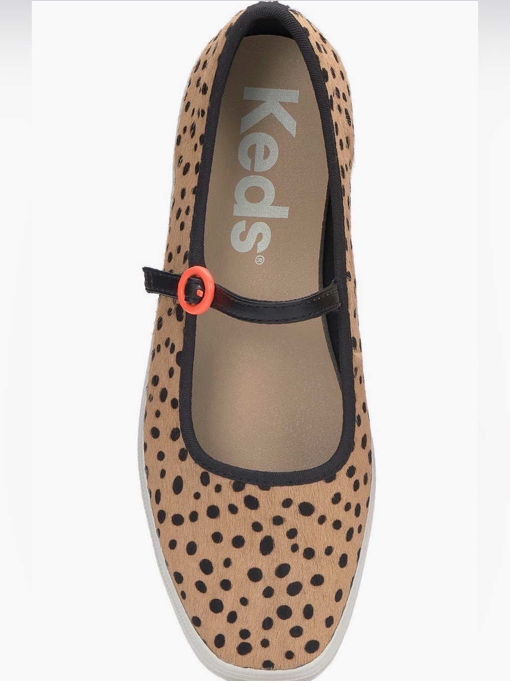 NWOT KEDS Square Toe Mary Jane Sneaker in Calf Hair